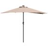 vidaXL Guarda-sol de Jardim Cinzento-acastanhado 294 x 150 x 224 cm