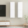 vidaXL M&oacute;veis de TV 2 pcs 30,5x30x110 cm derivados de madeira branco