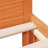 vidaXL Cama sem colch&atilde;o com cabeceira pinho maci&ccedil;o castanho-mel