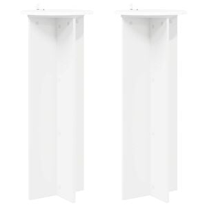 vidaXL Suporte para Plantas 2 unid. Branco &Oslash;40 x 100 cm