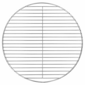 vidaXL Grelha para churrasco Prateado 43 x 43 cm Aço inoxidável