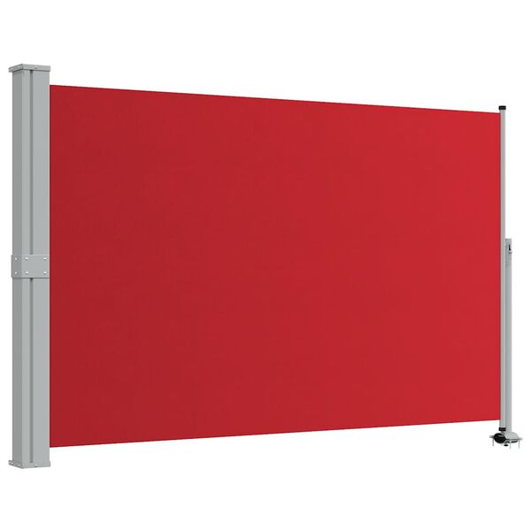 vidaXL Toldo lateral retr&aacute;til para p&aacute;tio 160x300 cm vermelho