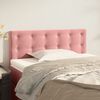 vidaXL Cabeceira de cama veludo 90x5x78/88 cm rosa