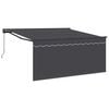 vidaXL Toldo retr&aacute;til Antracite 350 x 250 cm Poli&eacute;ster e Alum&iacute;nio