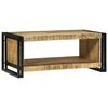 vidaXL Mesa de centro Castanho 90 x 50 x 38 cm Madeira de manga maci&ccedil;a