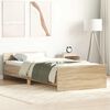vidaXL Estrutura cama s/ colch&atilde;o derivados de madeira carvalho sonoma