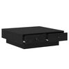 vidaXL Mesa de centro Carvalho Preto 90 x 90 x 28 cm