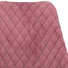vidaXL Cadeiras de jantar 2 pcs veludo rosa