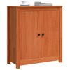 vidaXL Buffet Marrom Cera 70 x 35 x 80 cm Madeira de Pinheiro S&oacute;lida