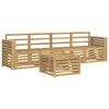 vidaXL Conjunto de Sof&aacute;s para Exterior 5 unid. Branco