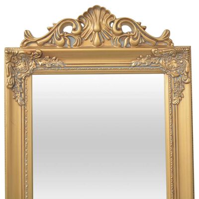 vidaXL Espelho de pé em estilo barroco, 160x40 cm, dourado
