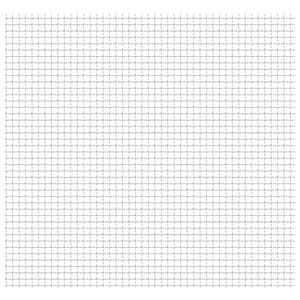 vidaXL Cerca de arame frisado a&ccedil;o inoxid&aacute;vel 50x50 cm 11x11x2 mm