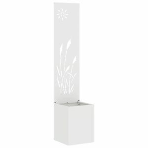 vidaXL Tela de Privacidade para Jardim Fretwork Branco 32 x 150 cm