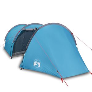 vidaXL Tenda de campismo t&uacute;nel para 4 pessoas imperme&aacute;vel azul