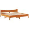 vidaXL Estrutura cama c/ cabeceira 180x200cm pinho maci&ccedil;o castanho-mel