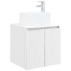 vidaXL Vanidade de Pia de Parede Branco 49,5 x 44,5 x 65,5 cm
