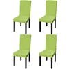 vidaXL Capa extens&iacute;vel para cadeiras 4 pcs verde