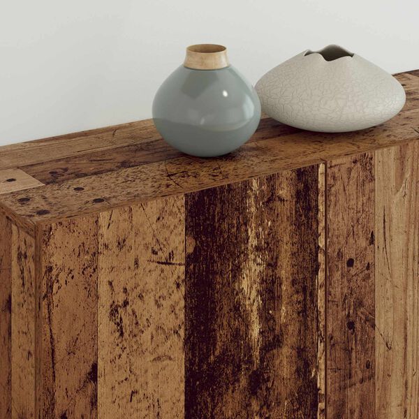 vidaXL Unidade de TV de Parede 5 pcs Madeira Antiga Madeira processada