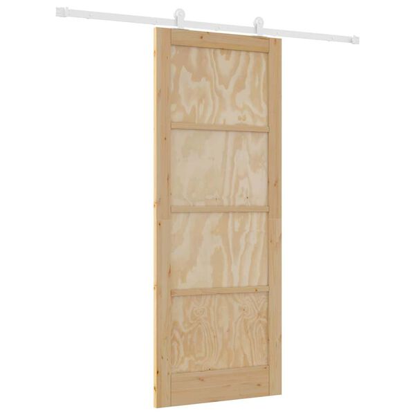 vidaXL Porta Deslizante ORKDAL Castanho 83 x 211 cm