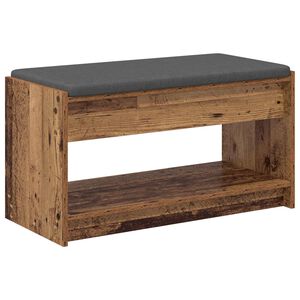 vidaXL Banco de Hall Madeira antiga 83 x 38 x 45 cm