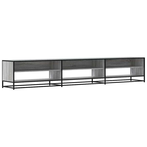 vidaXL M&oacute;vel de TV 270x40x46 cm derivados de madeira cinzento sonoma