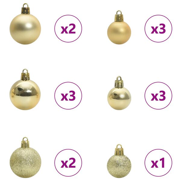 vidaXL &Aacute;rvore de Natal Artificial com 150 LEDs Branco 150 cm PVC e A&ccedil;o