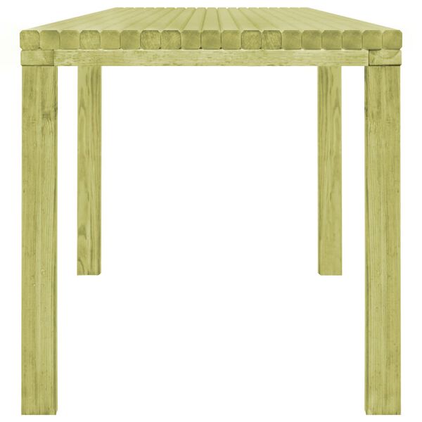 vidaXL Mesa de jantar para jardim 170x75,5x77 cm pinho impregnado