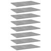 vidaXL Prateleiras para estante 8 pcs 60x40x1,5cm contraplacado cinza