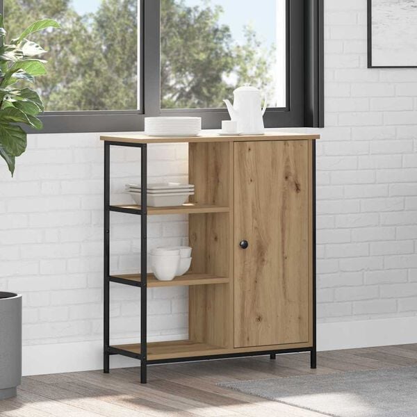 vidaXL Buffet Carvalho Artesanal 70 x 30 x 80 cm