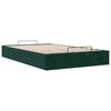 vidaXL Otomano Bed Frame No Colch&atilde;o Verde Escuro 120x200 cm Veludo