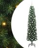 vidaXL &Aacute;rvore de Natal Artificial Verde 210 cm PVC e A&ccedil;o e Pl&aacute;stico