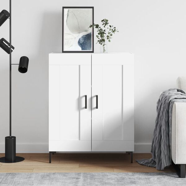 vidaXL Aparador 69,5x34x90 cm madeira processada branco