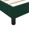 vidaXL Estrutura de cama sem colch&atilde;o 100x210 cm veludo verde-escuro