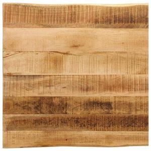 vidaXL Tampo de mesa c/ borda viva 40x40x3,8cm mangueira &aacute;spera maci&ccedil;a
