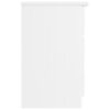 vidaXL Mesa de cabeceira ALTA 41x35x55,5 cm pinho maciço branco