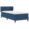 vidaXL Cama Box com colch&atilde;o com cabeceira Azul 100 x 200 cm tecido