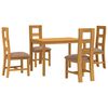 vidaXL Conjunto de sala de jantar 5 unid. Cinzento