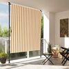 vidaXL Estore de rolo exterior 150x270 cm tecido/a&ccedil;o laranja e branco