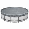 Bestway Capa para Piscina &Oslash;3,05 m Redondo Poli&eacute;ster Cinzento