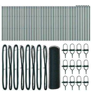 vidaXL Poste de Cerca Verde