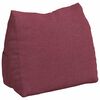 vidaXL Travesseiro para Costas Vinho Vermelho 60 x 20 x 50 cm tecido