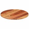 vidaXL Tampo de mesa redondo madeira de ac&aacute;cia maci&ccedil;a 15-16 mm 50 cm