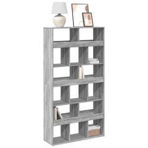 vidaXL Estante 100x33x187,5 cm derivados de madeira cinzento sonoma