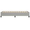 vidaXL Estrutura de cama sem colch&atilde;o 90x200 cm tecido cinzento-claro