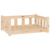 vidaXL Cama para c&atilde;es 75,5x55,5x28 cm Madeira maci&ccedil;a de pinho