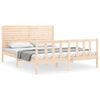vidaXL Cama sem colch&atilde;o 160x200 cm madeira de pinho maci&ccedil;a