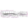 vidaXL 7 pcs conjunto lounge de jardim madeira de douglas maci&ccedil;a
