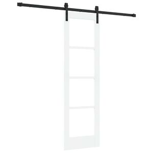 vidaXL Porta Deslizante ORKDAL Branco e Preto 61 x 198,5 cm