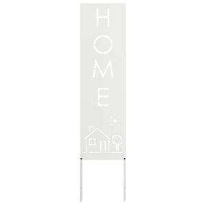 vidaXL Tela de Privacidade para Jardim Fretwork Branco 32 x 140 cm
