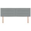 vidaXL Cabeceira com cabeceira Cinzento-claro 144 cm Couro Sint&eacute;tico